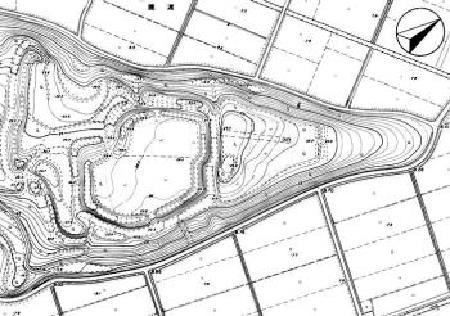 鹿ヶ鼻城跡縄張り図の写真
